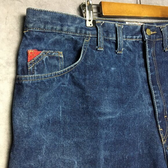 Walls FR Mens Flame Resistant Blue Jeans size 42 to 44x34 Work Denim Cotton Pant - Picture 7 of 13